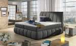 Lova dvigulė continental Vincenzo Soft 29, 180 x 200 cm, pilka sp., su čiužiniu, su grotelėmis