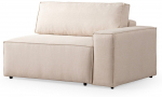 Kampinė sofa - lova Atelier Del Sofa Pirlo, kreminė sp./tamsiai pilka sp., kairinė, 260 x 100 cm x 88 cm