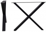 Stalo koja House Nordic Nimes, 86 cm x 8 cm, 72 cm, juoda sp., 2 vnt.