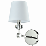 &Scaron;viestuvas sieninis Cosmo Light Doha W01292NI-WH, E14, 1 x 40 W, skaidri sp./balta sp.