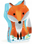 Dėlionė Djeco Silhouette Little Fox Ginger DJ07285, 30 cm x 42 cm, 24 vnt., įvairių spalvų