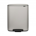 &Scaron;iuk&scaron;liadėžė Brabantia Bo 60, pilka sp., 60 l, 65.2 cm x 54.1 cm