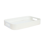 Padėklas Home4you Wilma, 41.5 cm x 6 cm, 26.5 cm, Balta sp.