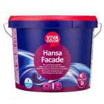 Tinkuotų ir mūrinių fasadų dažai Vivacolor Hansa Facade, balta sp., 2.7 l