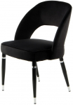Kėdžių rinkinys Kayoom Courtney 525 R6T76-BLK-SIV, sidabro sp./juoda sp., 56 cm x 58 cm x 83 cm, 2 vnt.