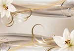 Fototapetas Artgeist Lilies And The Gold Spirals, 70 cm x 100 cm