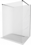 Du&scaron;o sienelė Mexen Kioto Walk-in, 110 cm x 200 cm, juoda sp./grūdintas