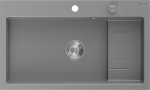 Virtuvinė plautuvė Mexen Omar, granitas, 80 cm x 48 cm x 21 cm, pilka sp.