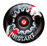 Pripučiama čiuožynė Snow Tube Inflatable, juoda sp., 90 cm x 90 cm