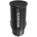 Automobilinis įkroviklis Canyon C-20, USB Type C, juoda sp., 20 W