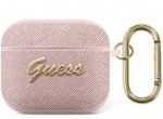 Ausinių dėklas Guess GUA3SASMP Apple Airpods 3, rožinė sp.