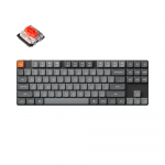 Belaidė žaidimų klaviatūra Keychron K1 Max Wireless K1M-H1 Gateron Low Profile 2.0 Red, Anglų (US), juoda sp.