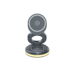 Belaidis įkroviklis Quik QW-700 3in1, Wireless, pilka sp., 15 W