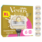 Keičiamos skustuvo galvutės Gillette Venus ComfortGlow Argan Oil, 6 vnt