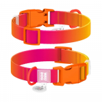Antkaklis &scaron;unims Waudog QR, oranžinė sp., 33 - 49 mm x 25 mm, L