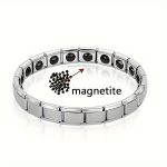 1 vnt. nerūdijančio plieno sveikatos apyrankė, magnetinė antistatinė apyrankė  variant-33712