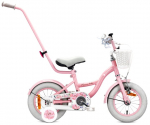 Vaiki&scaron;kas dviratis Dviratis mergaitei 12" 2-4 metai Flower Bike rožinis Sun Baby