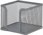 Dėžutė lapeliams metalinė 95x80x95mm sidabrinė