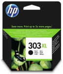 hp originalus ra&scaron;alas t6n04ae, hp 303xl, juodos spalvos, 600p, didelės talpos, hp envy photo 6230, 7130, 7134, 7830