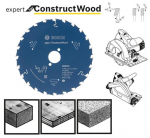 Pjovimo diskas Bosch Expert for Construct Wood, 165 mm