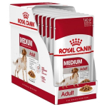Royal Canin Medium Adult drėgnas maistas &scaron;unims, 10x140g
