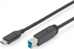 Digitus AK-300149-018-S, USB-C/USB-B, 1.8 m