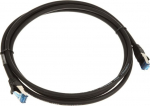 InLine Patch kabel sieciowy Cat.6A, S/FTP (PiMf), 500MHz, czarny, 2m (76802S)