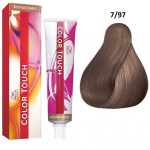 Profesionalūs plaukų dažai Wella Professionals Color Touch, Nr.7/97 Medium Brown/Cendre, 60 ml