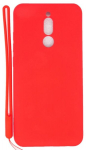Evelatus Xiaomi Redmi 8 Soft Touch Silicone Case with Strap Red