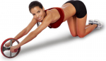 Gimnastikos ratas Body Sclupture BB 704, oranžinis/pilkas