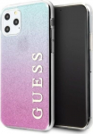 Guess GUHCN65PCUGLPBL iPhone 11 Pro Max rožinės mėlynos/rožinės mėlynos spalvos deklas Glitter Gradient