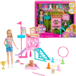 Lėlės &scaron;unų žaidimų aik&scaron;telė Barbie Stacies Puppy Playground Playset HRM10