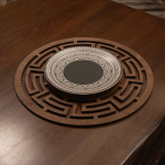 Stalo kilimėlio rinkinys (6 vienetai) Labyrinth - Wenge
