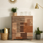 Komoda Hanah Home Leva Gravis Colorblock, ruda