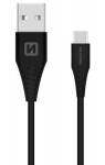 Swissten Datov&yacute; Kabel Usb / Usb-C Čern&yacute; 1,5M (9Mm)