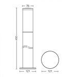 I&scaron;orinė lemputė PHILIPS Utrecht - Metalas - LED - 1x20W - Pilka - &Scaron;iuolaikinis - Dizainas