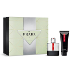 Rinkinys Prada Luna Rossa Carbon vyrams: tualetinis vanduo EDT, 50 ml + du&scaron;o želė, 75 ml