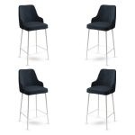 Baro kėdės rinkinys (4 vienetai) Enox - Anthracite, White