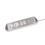 Kampinis prailginimo laidas su Usb, nerūdijančio plieno stalvir&scaron;iui