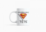Puodelis Mylimiausias supermenas tėtis, baltas, 1 vnt.
