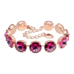 Apyrankė moterims DiamondSky &bdquo;Vortex (Fuchsia)&ldquo; su Swarovski kristalais