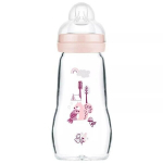 Stiklinis buteliukas Mam Feel Good Forest 1254, 2+ mėn, 260 ml