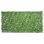 Dirbtinis gyvatvorės užsklandas, apsaugotas nuo UV spindulių, užsklandas su lapais, gyvatvorės tvora, 300 x 150 cm, žalias