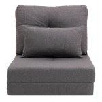 Fotelis-lova Homcom 2-in-1, pilka