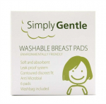 Daugkartiniai įklotai į liemenėlę su mai&scaron;eliu Simply Gentle, 6 vnt.