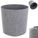 Gėlių vazonas Gėlių vazono plastikinis dangtelis gėlių stovas 30 cm pilkas