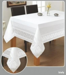 Dėmių poveikiui atspari staltiesė balta 140x180 MESA LUX, Dėmių poveikiui atspari staltiesė balta 140x180 MESA LUX