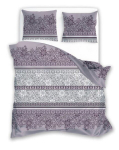 Satino patalynė 220x200 Pure Satin Mosaic Purple, Satino patalynė 220x200 Pure Satin Mosaic Purple