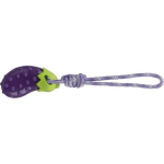 Žaislas &scaron;unims Trixie Aubergine ant virvės, 13 cm