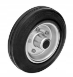 125 mm skersmens kietas plieninis-guminis ratas